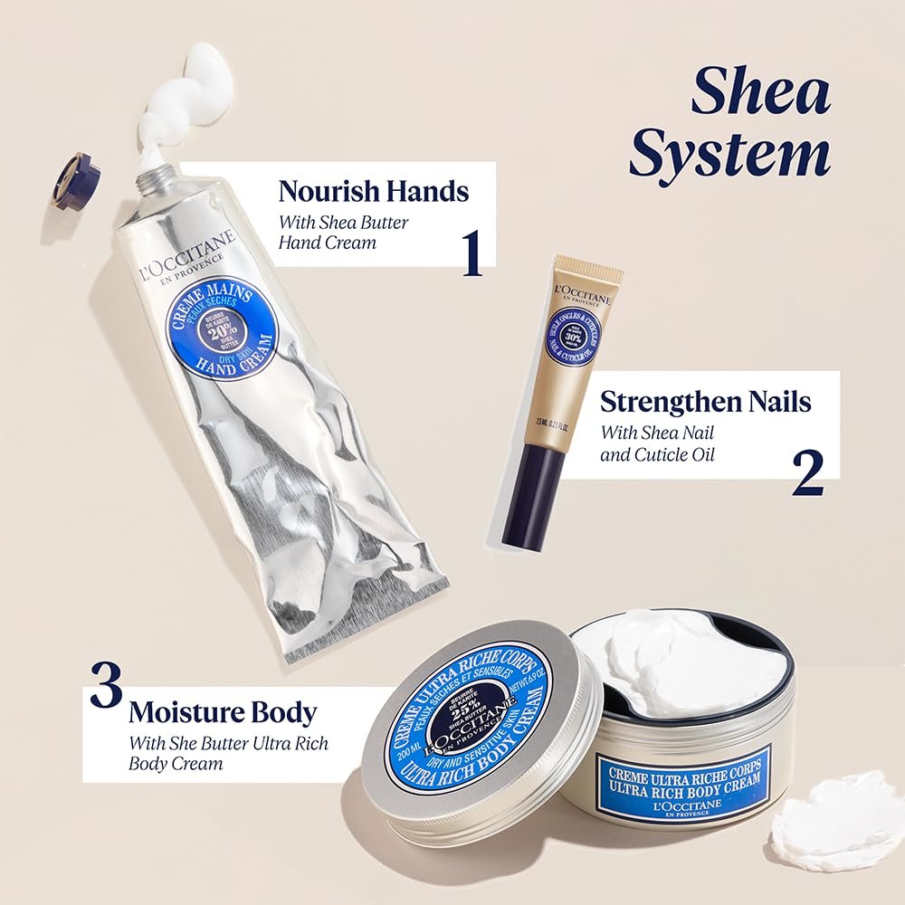 L'OCCITANE 20% Organic Shea Butter Hand Cream, Nourishes & Protects Dry Hands, Fast-Absorbing, Non-Greasy, Leaves Skin Moisturized & Soft, Vegan - Image 6
