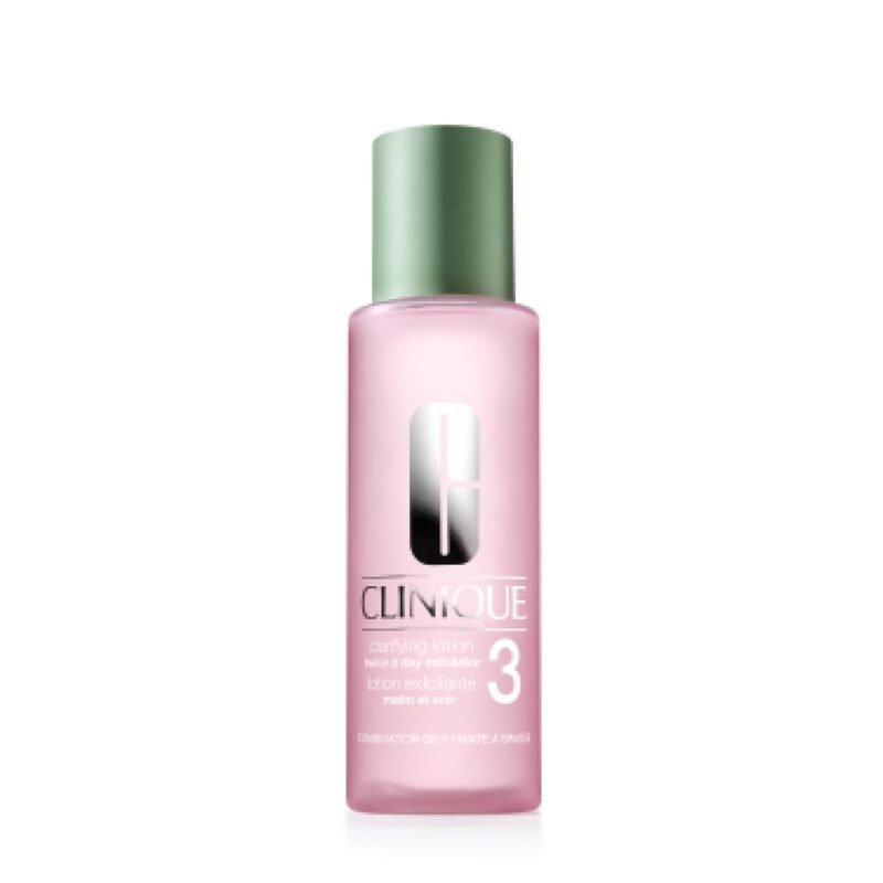 Clinique 3-Step Clarifying Lotion Face Exfoliator 3 | With Witch Hazel + Salicylic Acid | For Combination Oily Skin Types