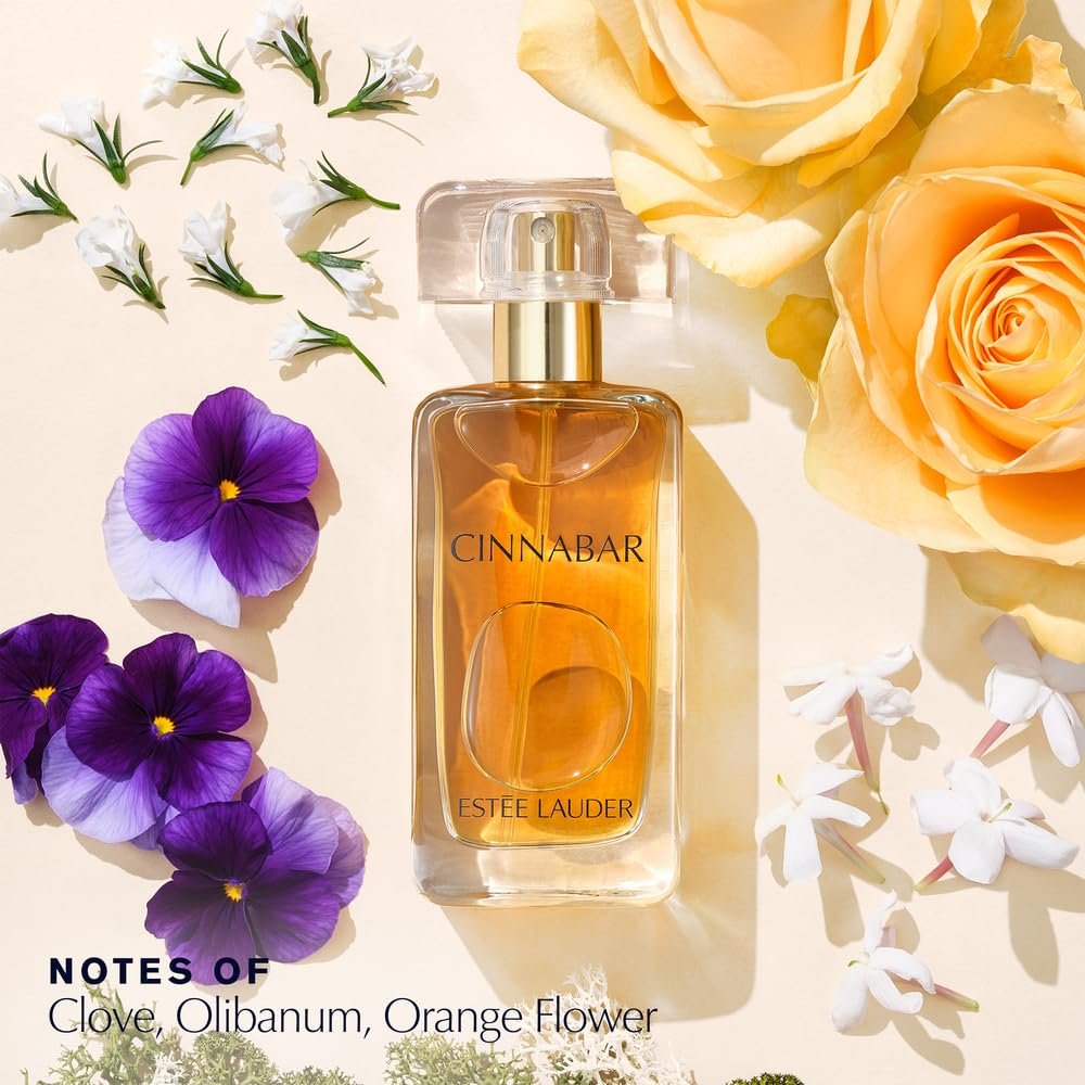 Estée Lauder Cinnabar Eau de Parfum Spray with Notes of Jasmine, Orange Flower & Clove | Perfumes for Women, 1.7 Fl Oz - Image 2