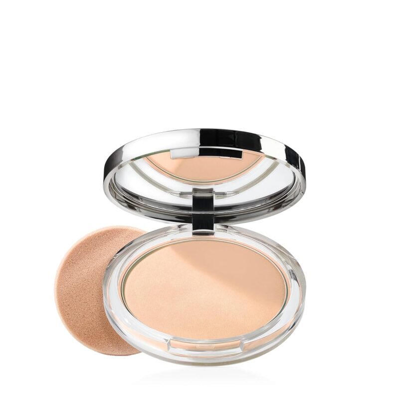 Clinique Stay-Matte Sheer Pressed Powder For Oily Skin Types | Sheer Coverage + Matte Finish | Minimizes Shine