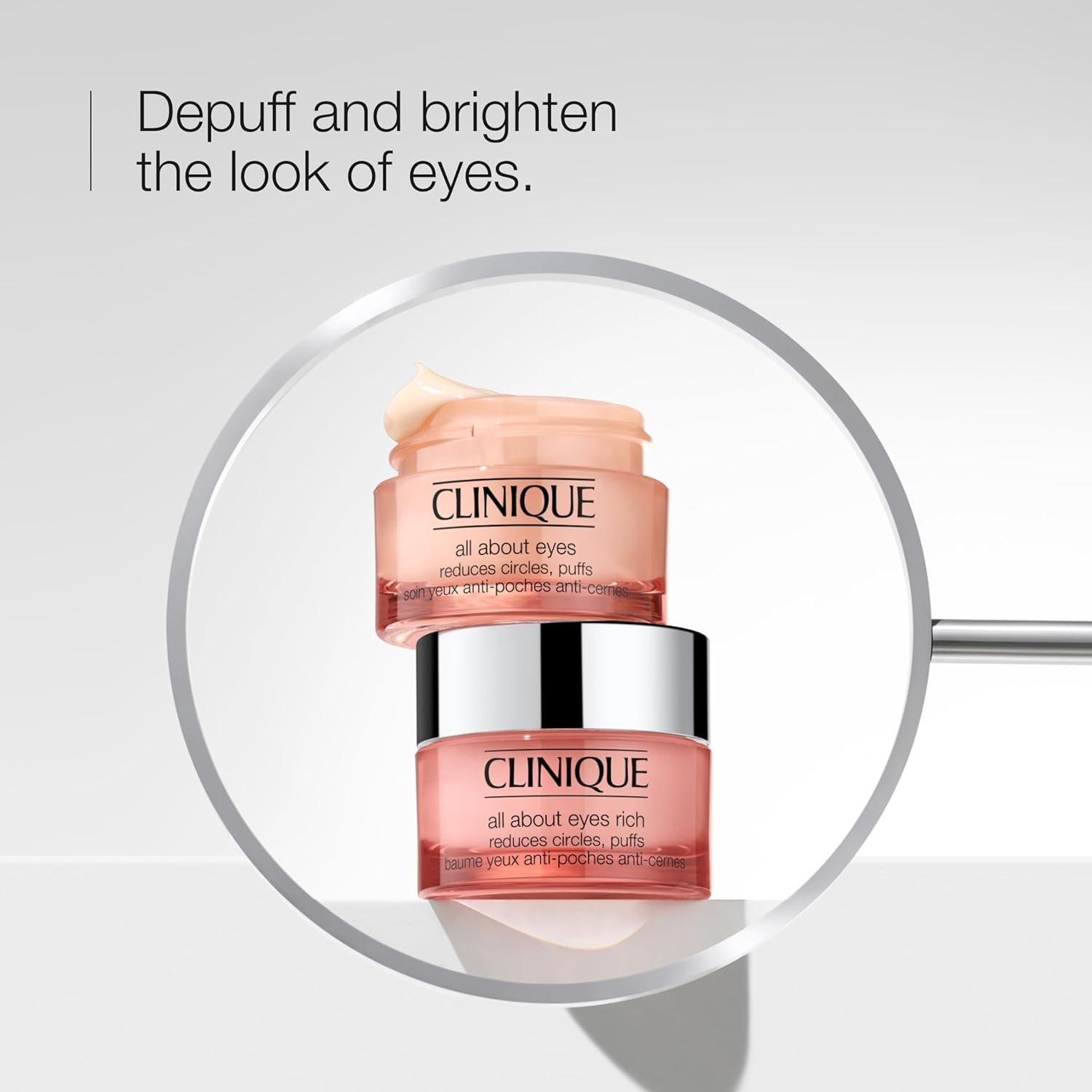 Clinique All About Eyes Rich Eye Cream For Dark Circles With Hyaluronic Acid | Hydrating, Brightening + Depuffing - Image 2