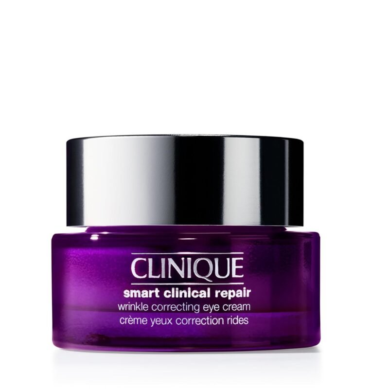 Clinique Smart Clinical Repair Wrinkle Correcting Eye Cream With Hyaluronic Acid + Peptides | Anti-Aging, Hydrating + Depuffing
