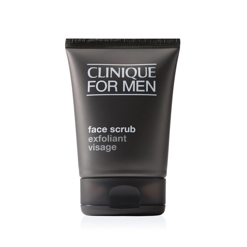 Clinique For Men Exfoliating + Cleansing Face Scrub With Salicylic Acid With Silica | Gentle For Daily Use | Preps For Shaving | For All Skin Types, 3.4 Fl Oz