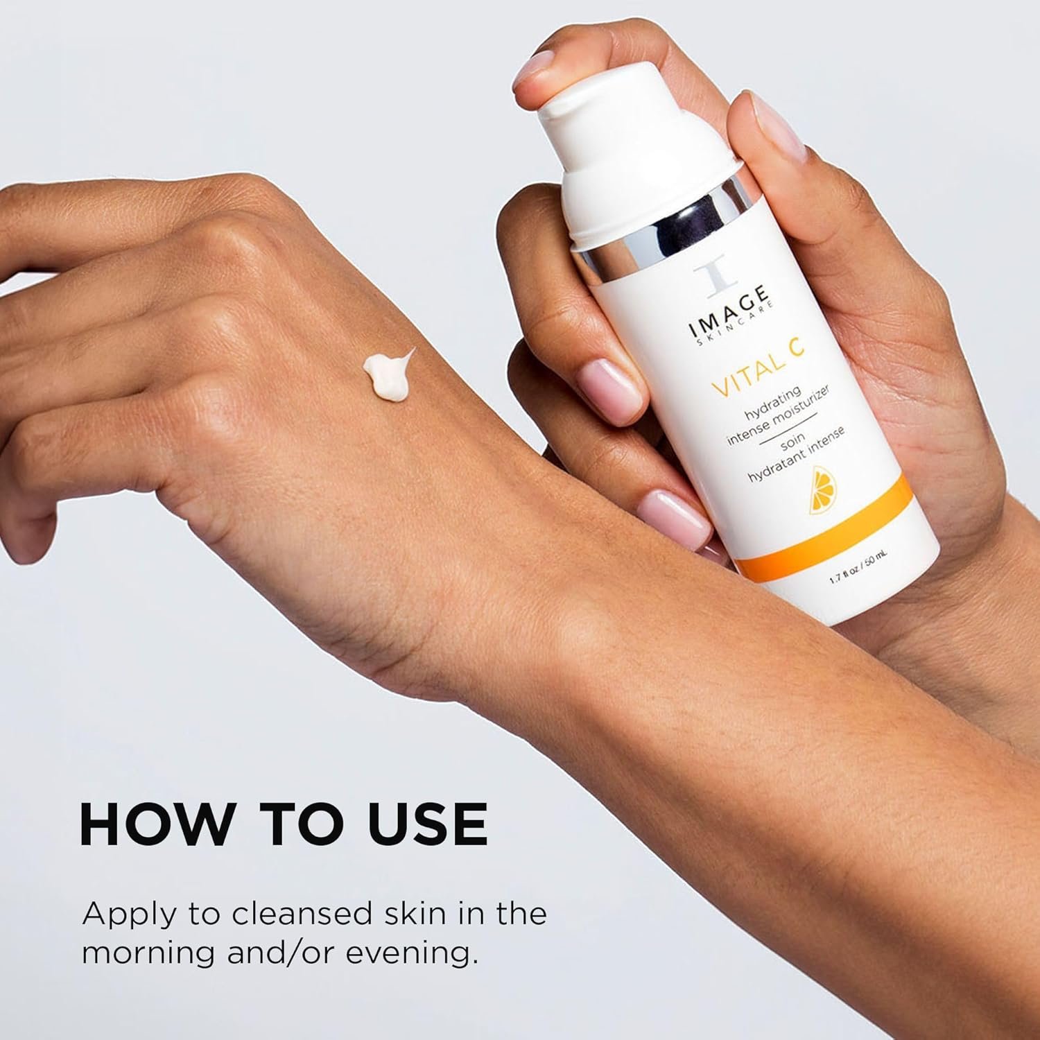 IMAGE Skincare, VITAL C Hydrating Intense Moisturizer, Lightweight Face Lotion with Hyaluronic Acid and Shea Butter, for Dry Skin, 1.7 fl oz. - Image 4