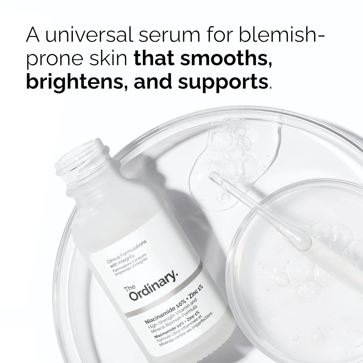 The Ordinary Sensitive Skin Collection, Skin Care Bundle-Blemish-Prone Skin, Glucoside Foaming Cleanser, Aloe 2% + NAG 2% Solution, Niacinamide 10% + Zinc 1%, Natural Moisturizing Factors+Beta Glucan - Image 3