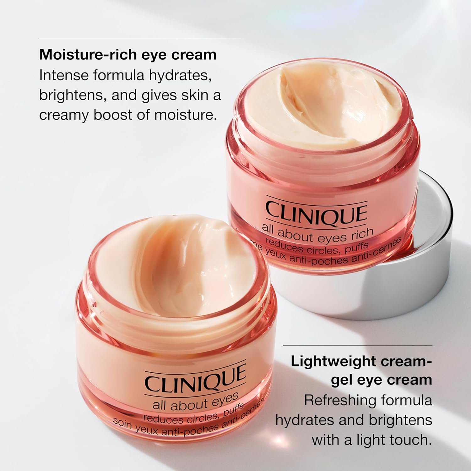 Clinique All About Eyes Rich Eye Cream For Dark Circles With Hyaluronic Acid | Hydrating, Brightening + Depuffing - Image 3