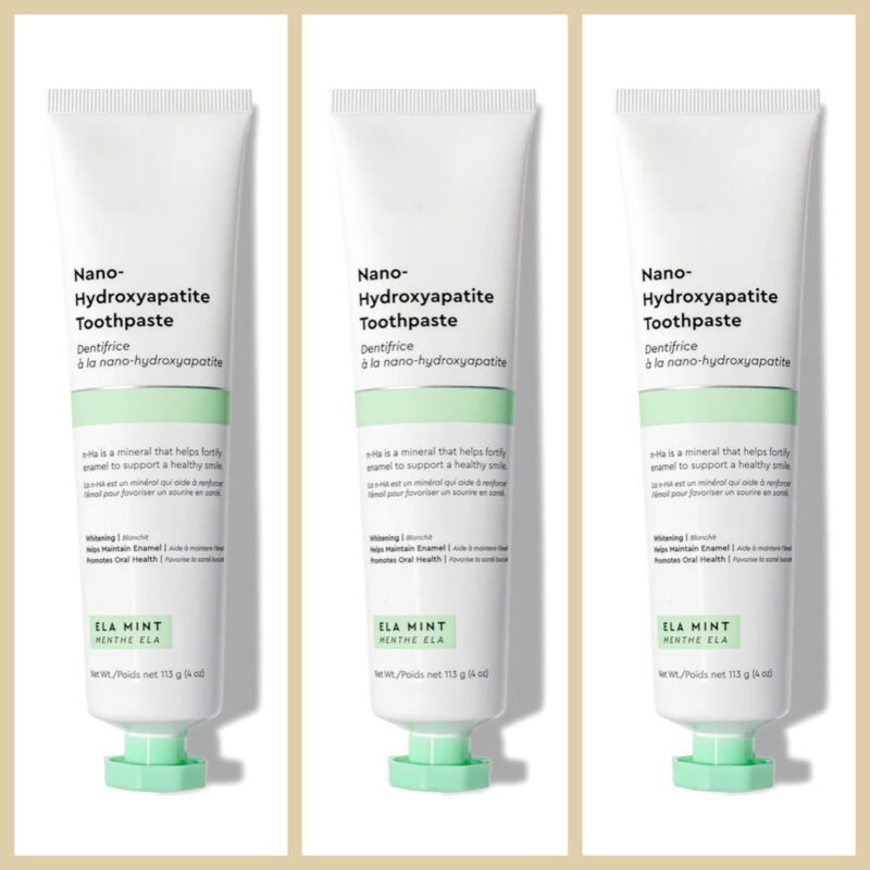 3PC Boka Toothpaste - Toothpaste I Hydroxyapatite Toothpaste I Sensitive Toothpaste Ela Mint Natural Flavor, 4oz